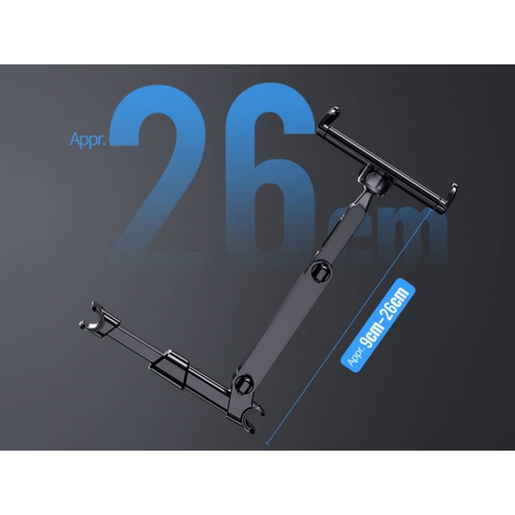 Soporte para apoya cabezas Extensible/360º Negro RPH0950