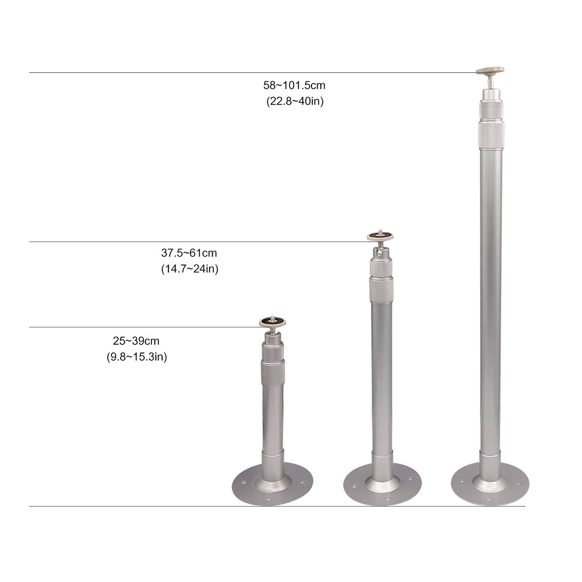 Montaje 3in1 Pared/techo/mesa 3kgs Hasta 105cms