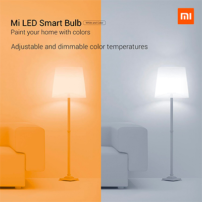 Smart Bulb Led Xiaomi Mi Led White/colour 9w E27