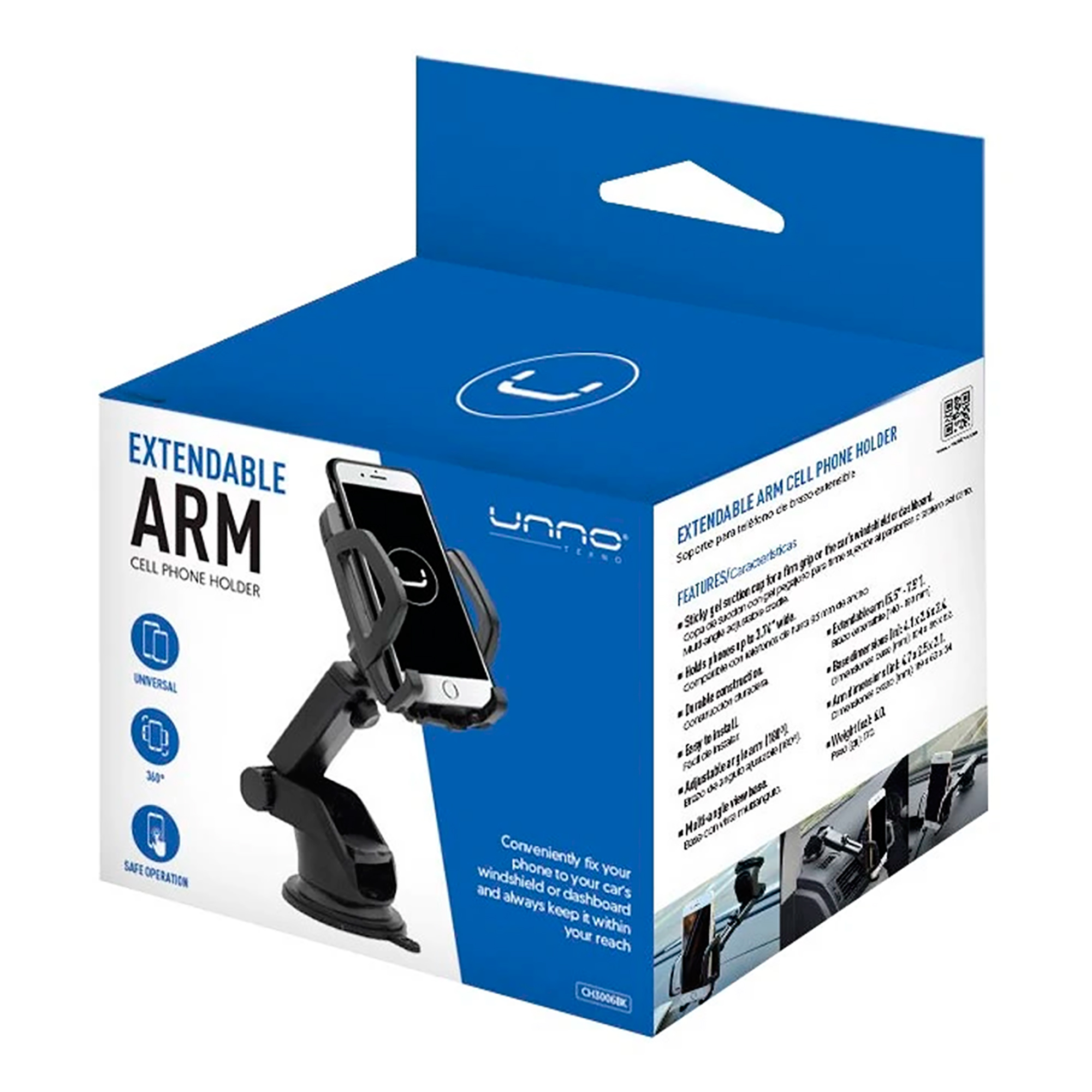 Soporte Unno P/ Celular Extensible Angulo Ajustable