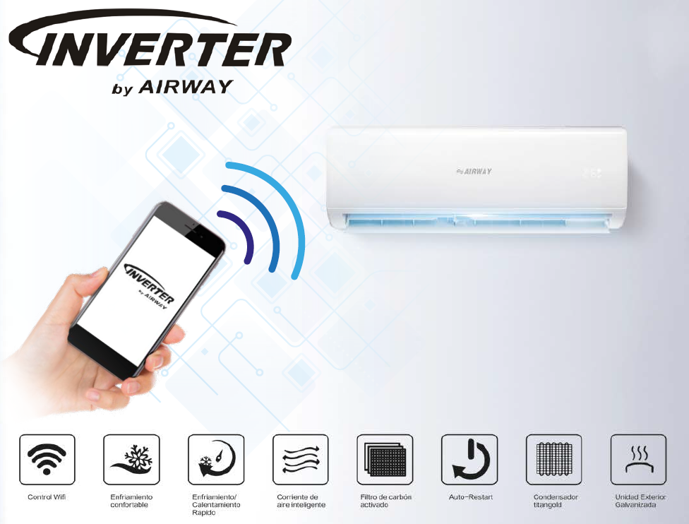 Aire Acondicionado 9.000 Btu, Airway Inverter
