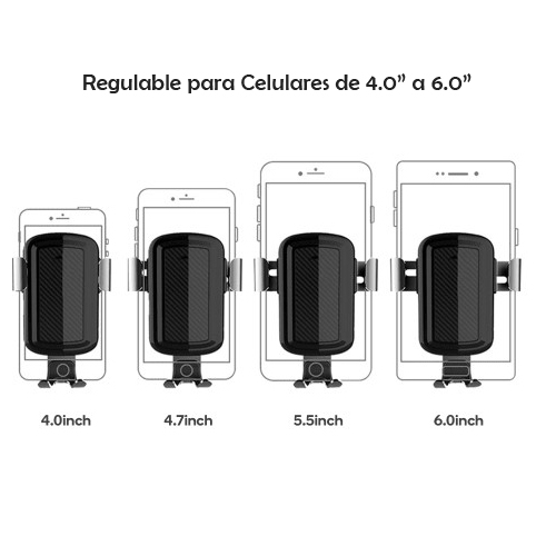 SOPORTE CELULAR Y CARGADOR INALAMBRICO 