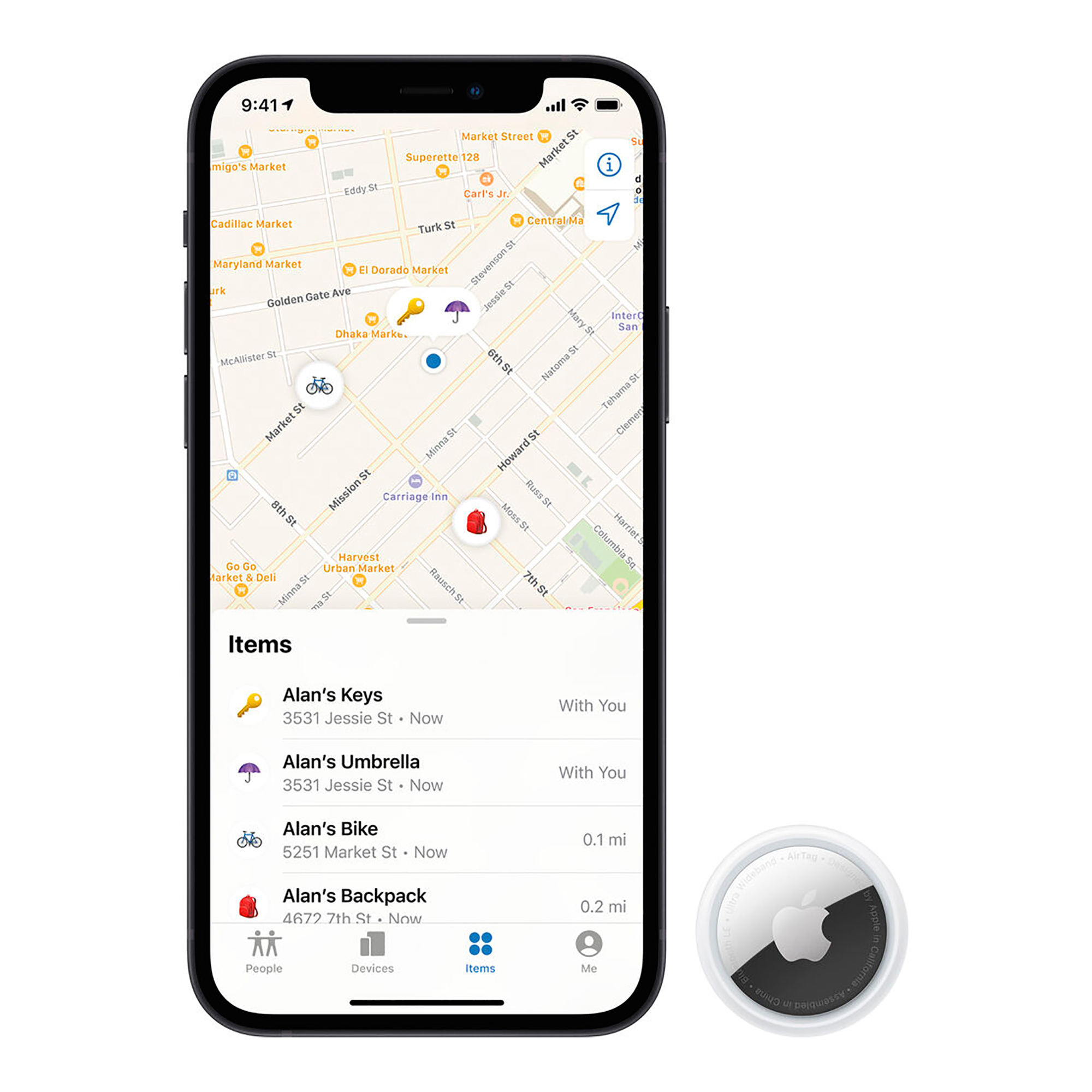 RASTREADOR APPLE AIRTAG MX542AM/A PACK x 4 IP67