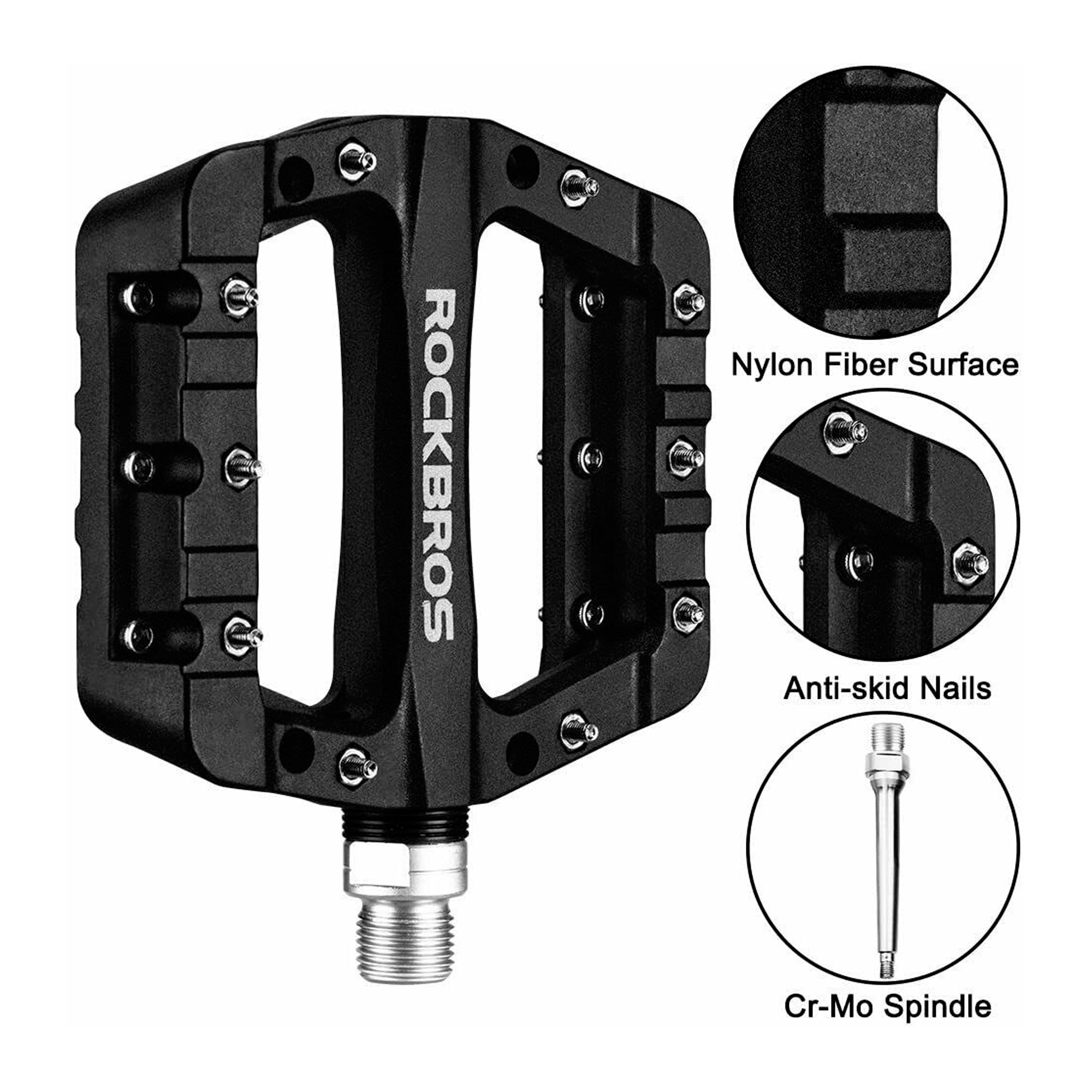 Pedales P/bicicleta Rockbros De Aluminio