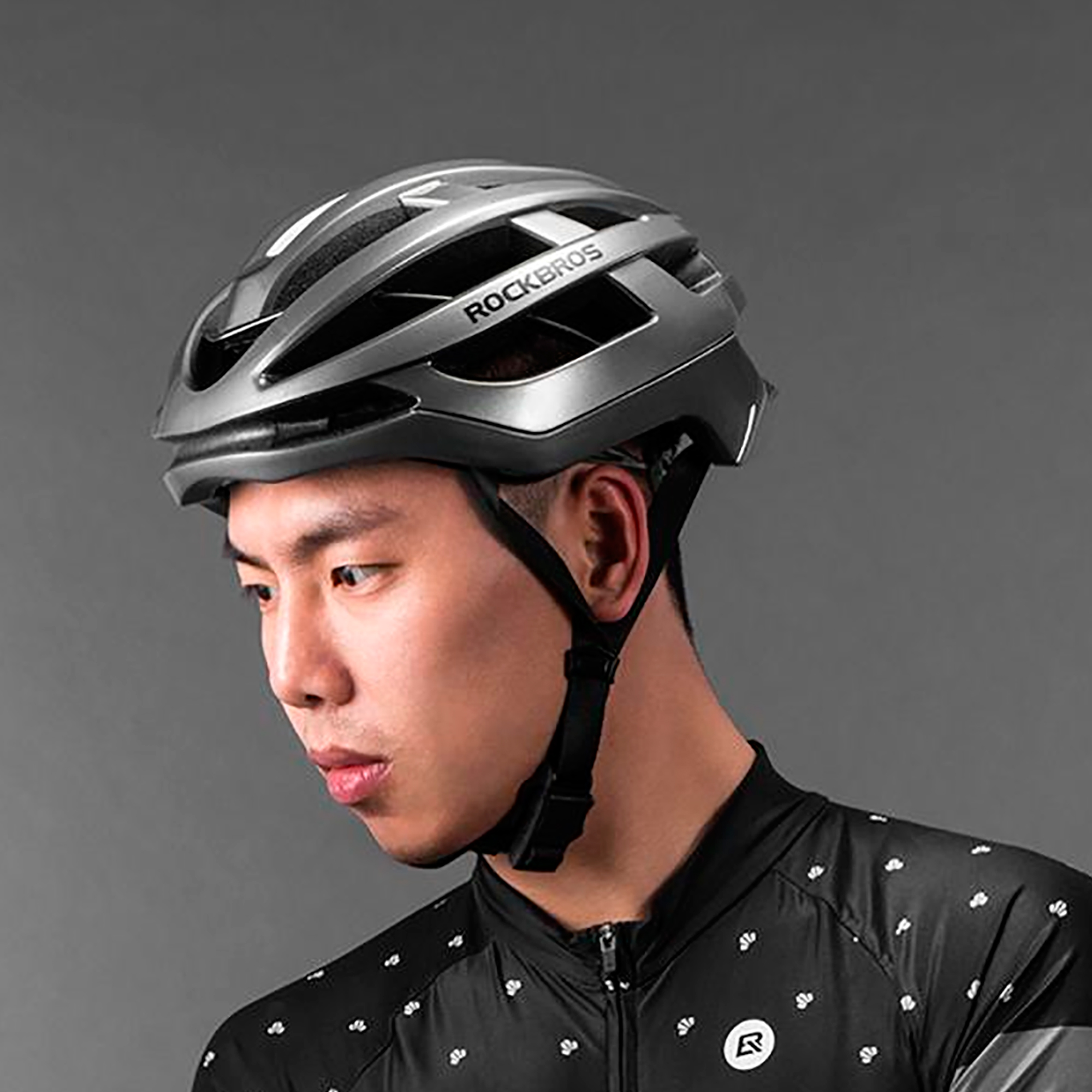 Casco P/bici Rockbros Reflectante Una Sola Pieza 