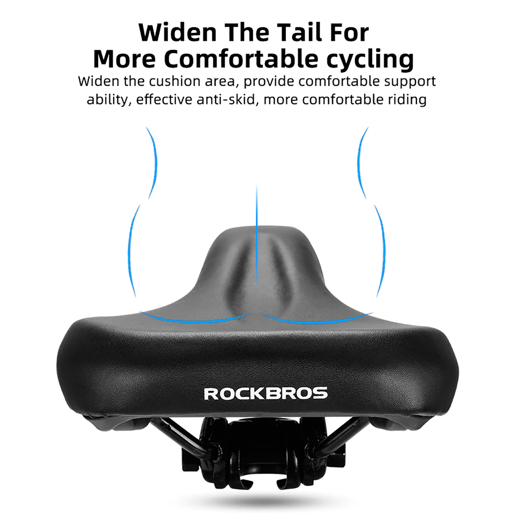 Asiento P/bici Rockbros Ergonomico Y Suave 