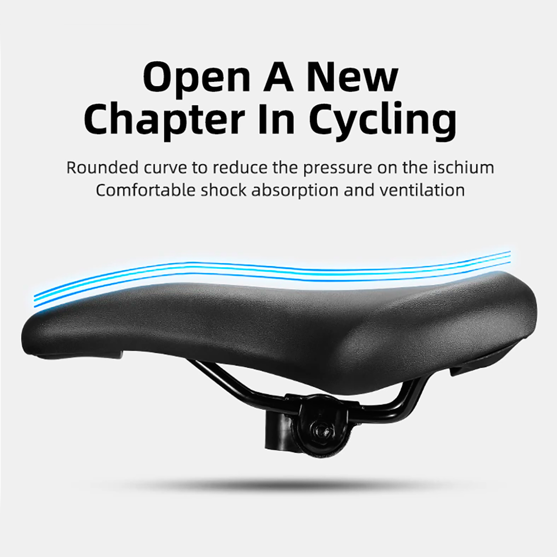 Asiento P/bici Rockbros Ergonomico Y Suave 