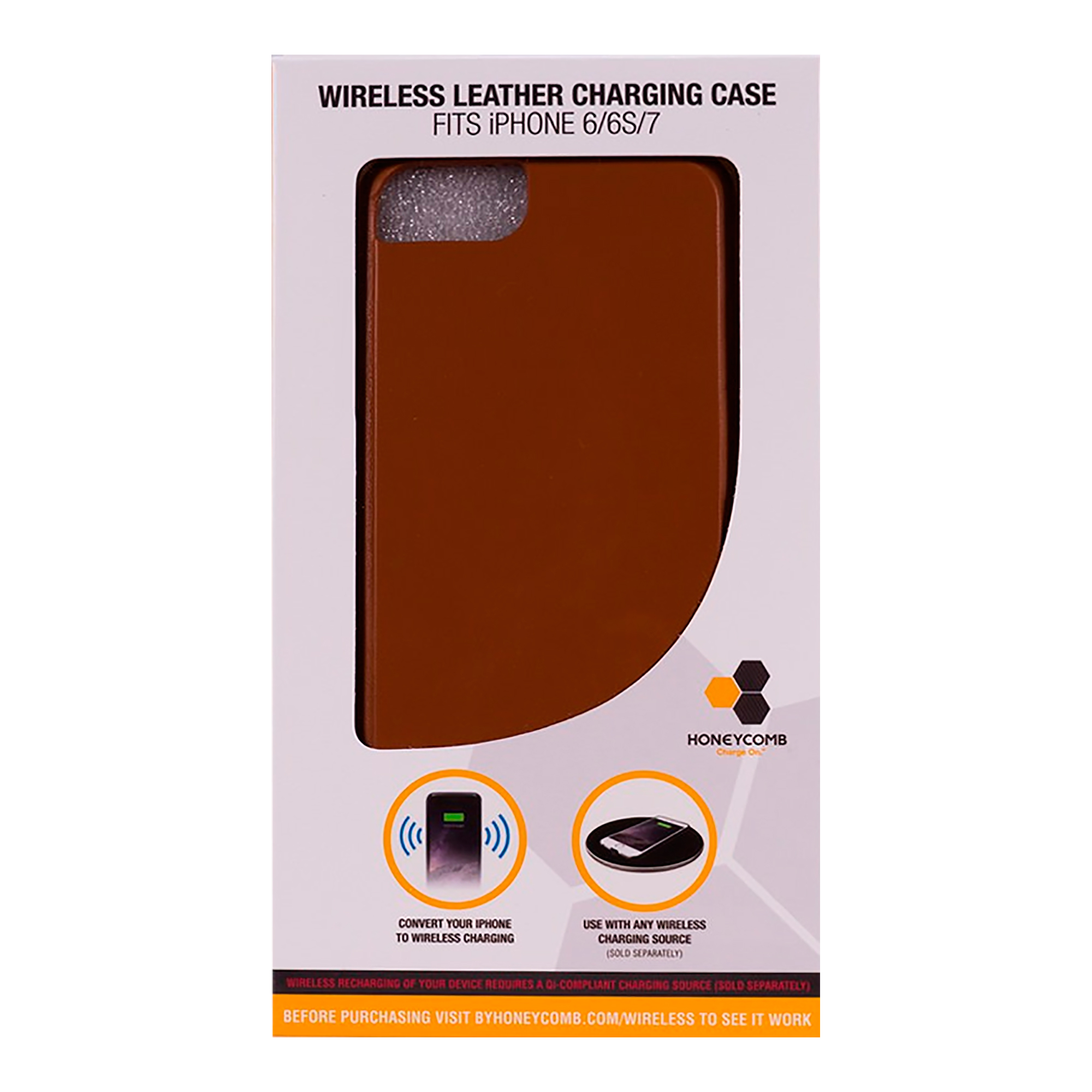 Estuche Cargador Honeycomb iPhone 6/6s/7 Cuero