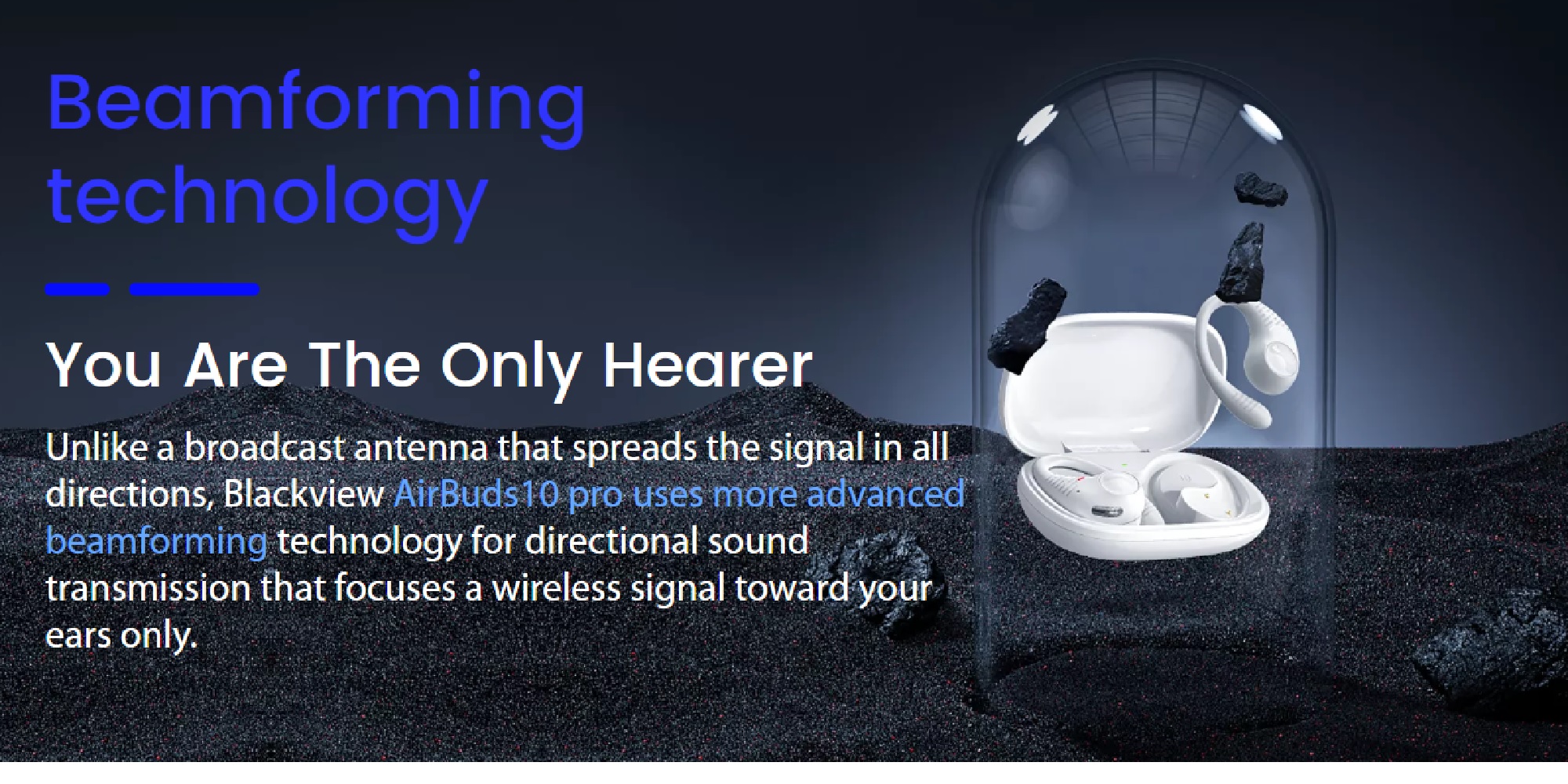 Auriculares Blackview Inalambricos AirBuds10 Cancelacion de Ruido