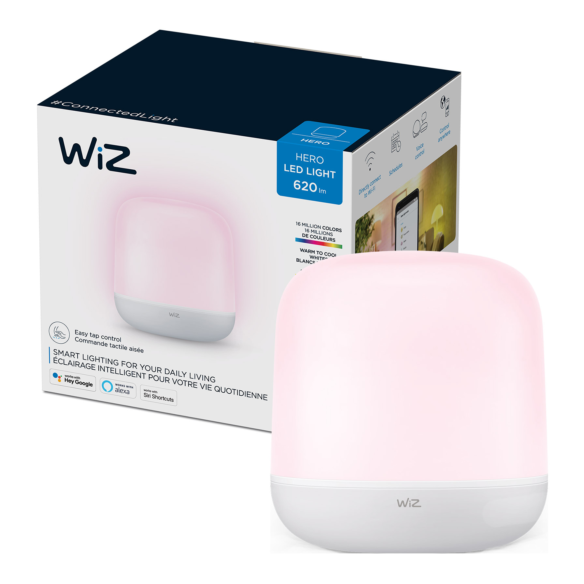 Lámpara Led Inteligente Philips Wiz Hero 9W Blanco Y Color