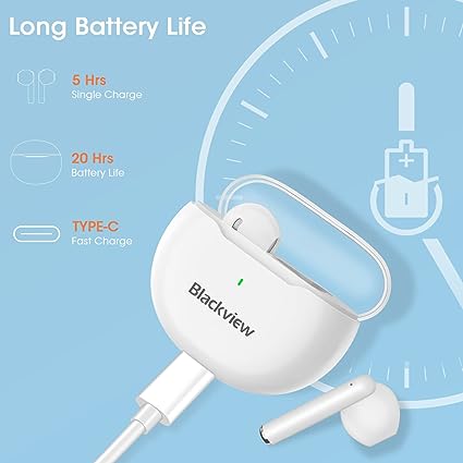 Auriculares Inalámbricos Blackview AirBuds6 Blanco