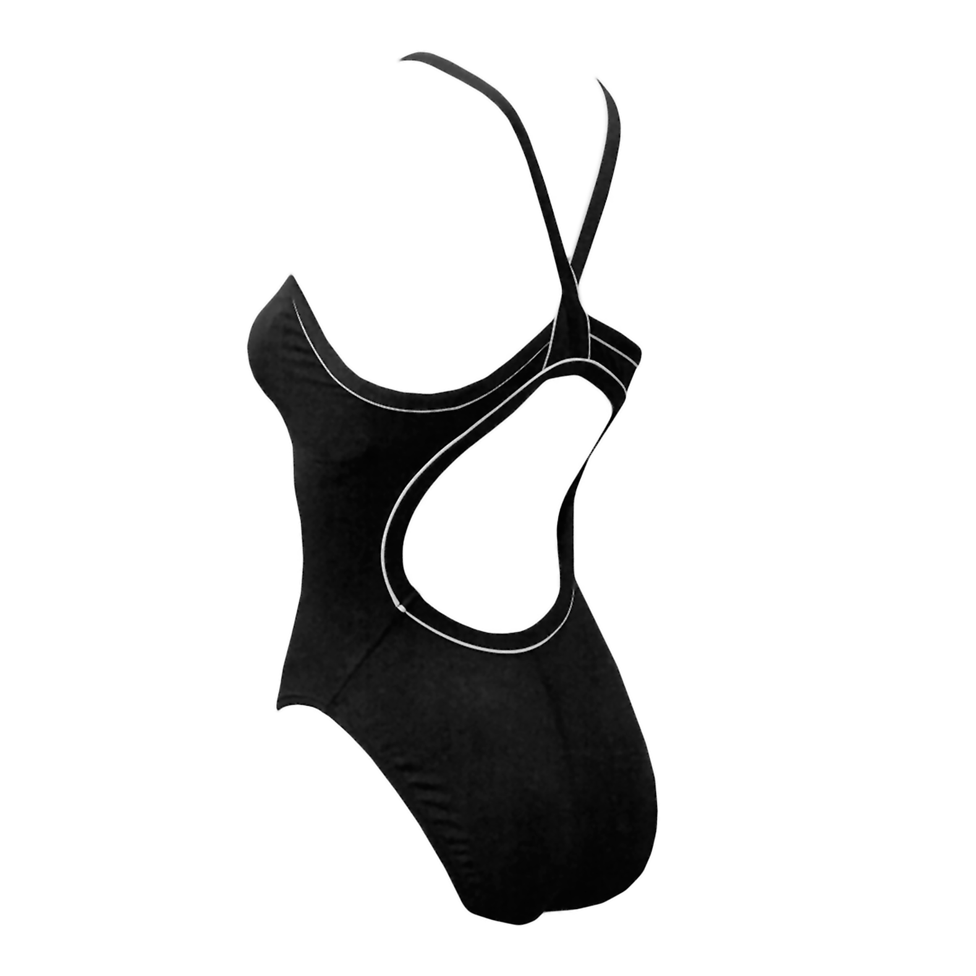 Malla De Baño Mujer Finis Skinback Negro Talle 24
