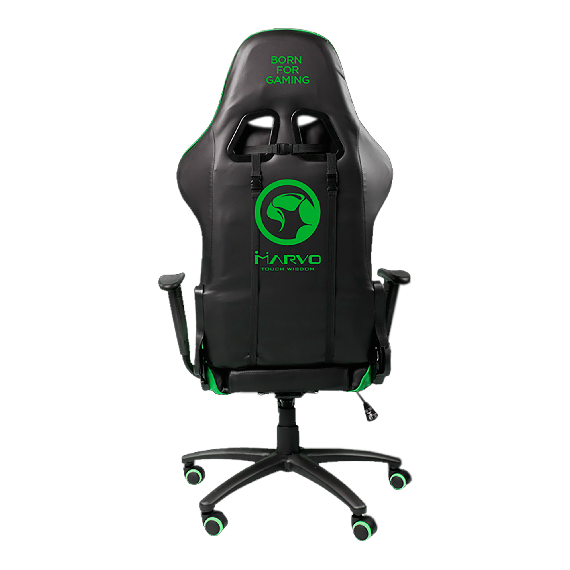Silla Gamer Marvo Scorpion Ch106 Giratoria - Negra y Verde