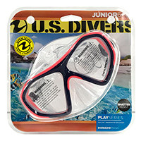 Mascara Us Divers Dorado Ii Jr 2 Ventanas CORAL/PURPURA
