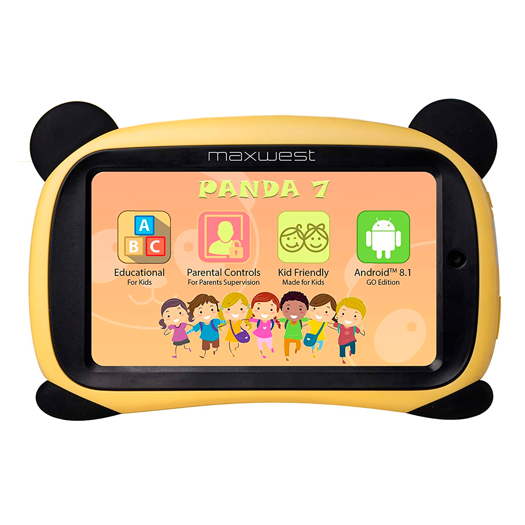 Tablet Niños 7 16gb Camara + App Funda Panda - colores varios