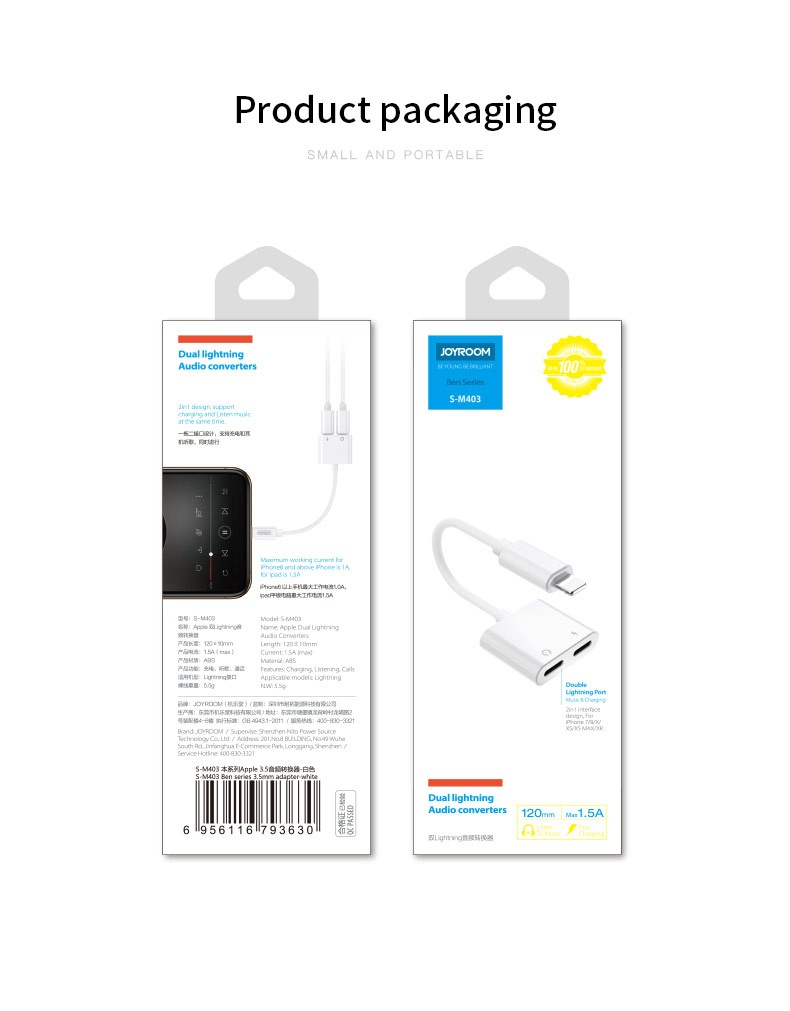 Adaptador Lightning a 2x Lightnin