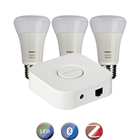 3 Lámparas Led + Bridge Philips Hue 9W E27 Blanco Y Color