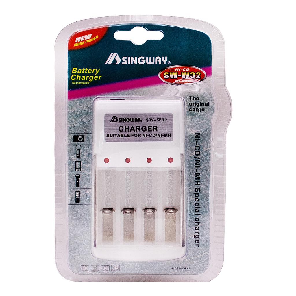 CARGADOR DE PILAS SINGWAY AA / AAA