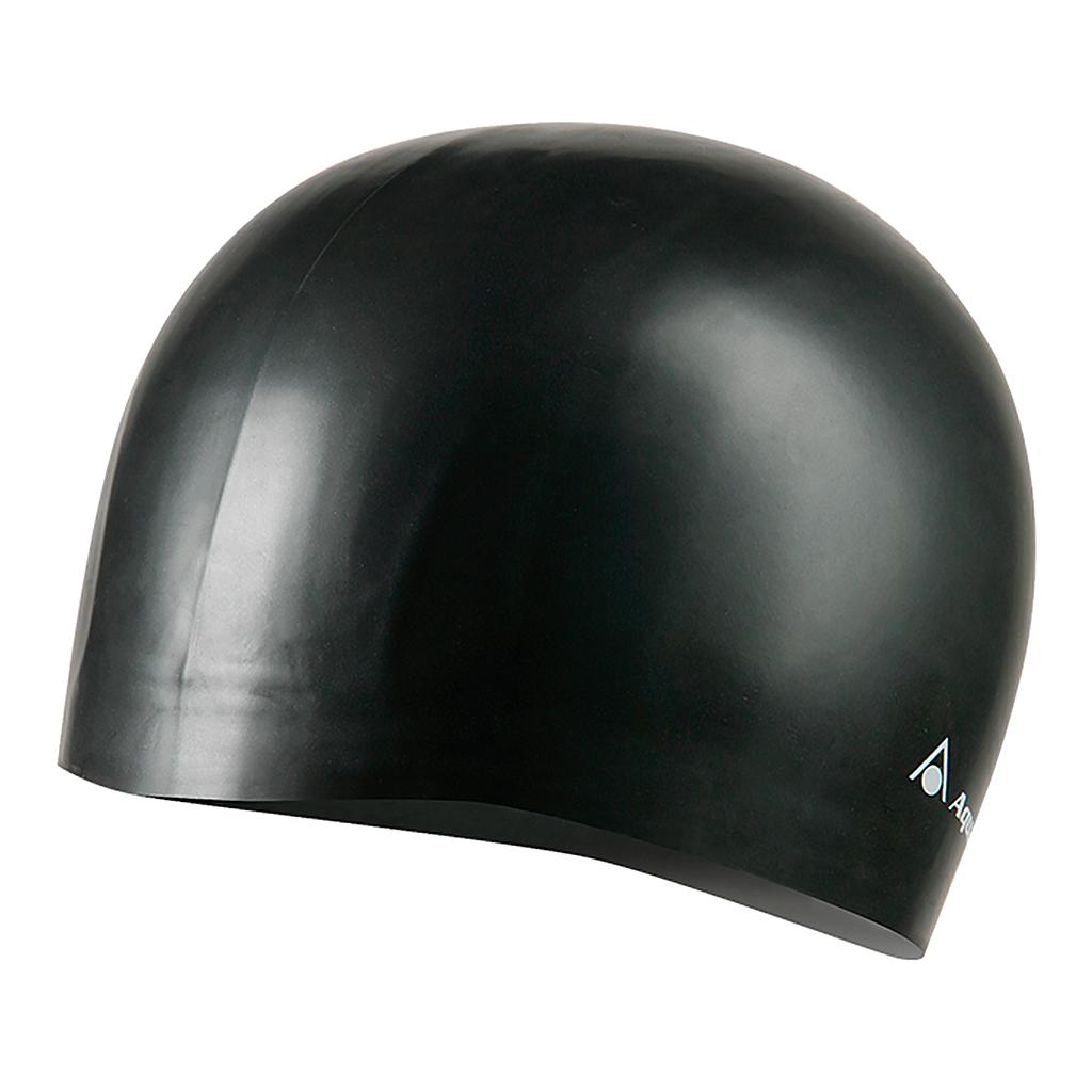 GORRA AQUA SPHERE VOLUME 100% SILICONA EXTRA GRANDE NEGRO
