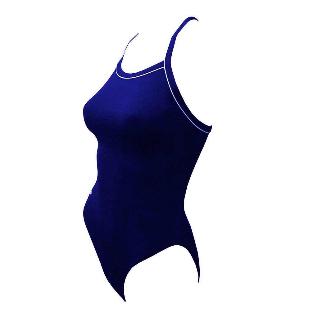 Malla De Baño Finis Mujer Aquatuff Skinback Navy Talle 28