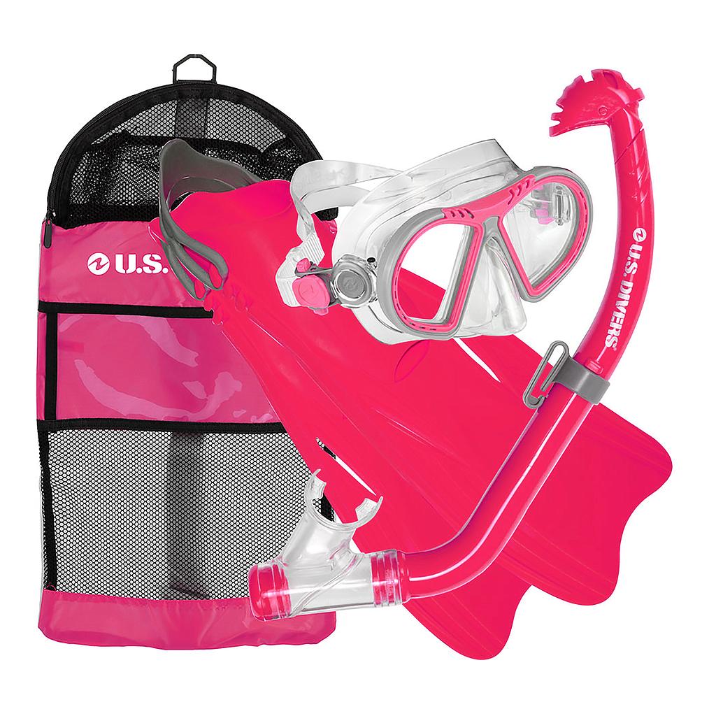 Kit P/agua Us Divers Toucan/eco Jr/breaker Jr Talle S-M Rosado