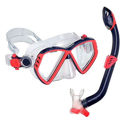Kit Buceo P/niños Us Divers Regal Jr/laguna ROJO/NEGRO