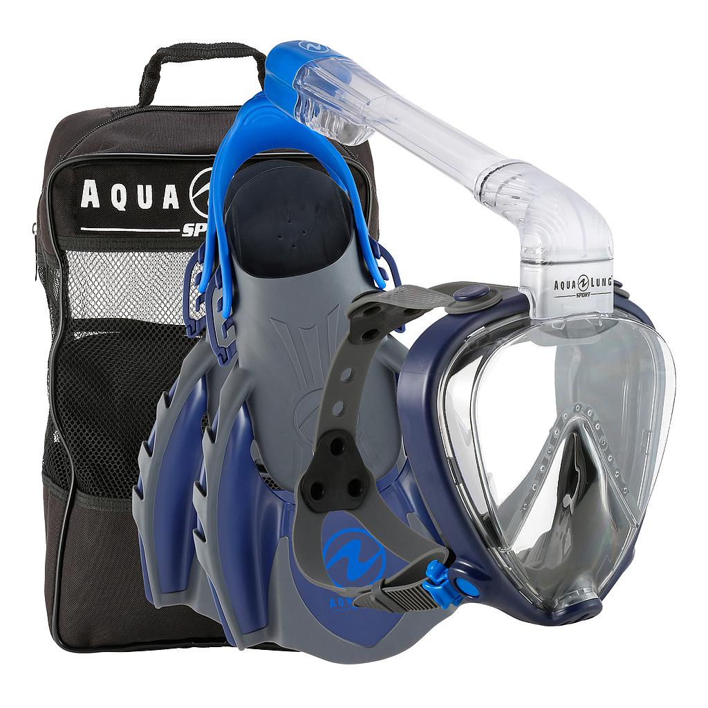 Kit Buceo Aqua Lung Sport Mascara/aletas/snorkel Talle L 