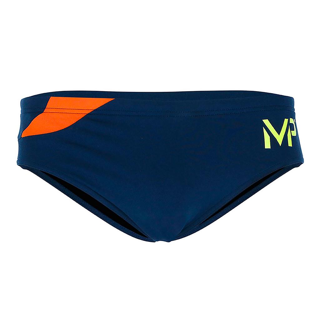 Malla Natacion M.phelps Hom Splice Brief Azul/Naranja Talle 22