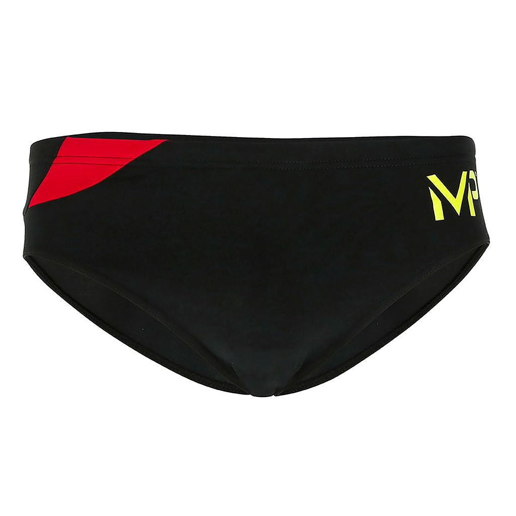 Malla Natacion M.phelps Hom Splice Brief Negro/Rojo Talle 26