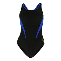 Malla Baño Mujer Mp Splice Comp Team Uv50 Negro/Azul T18