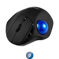 Mouse Diestro Ergonómico Inalámbrico Trackball Perixx 801