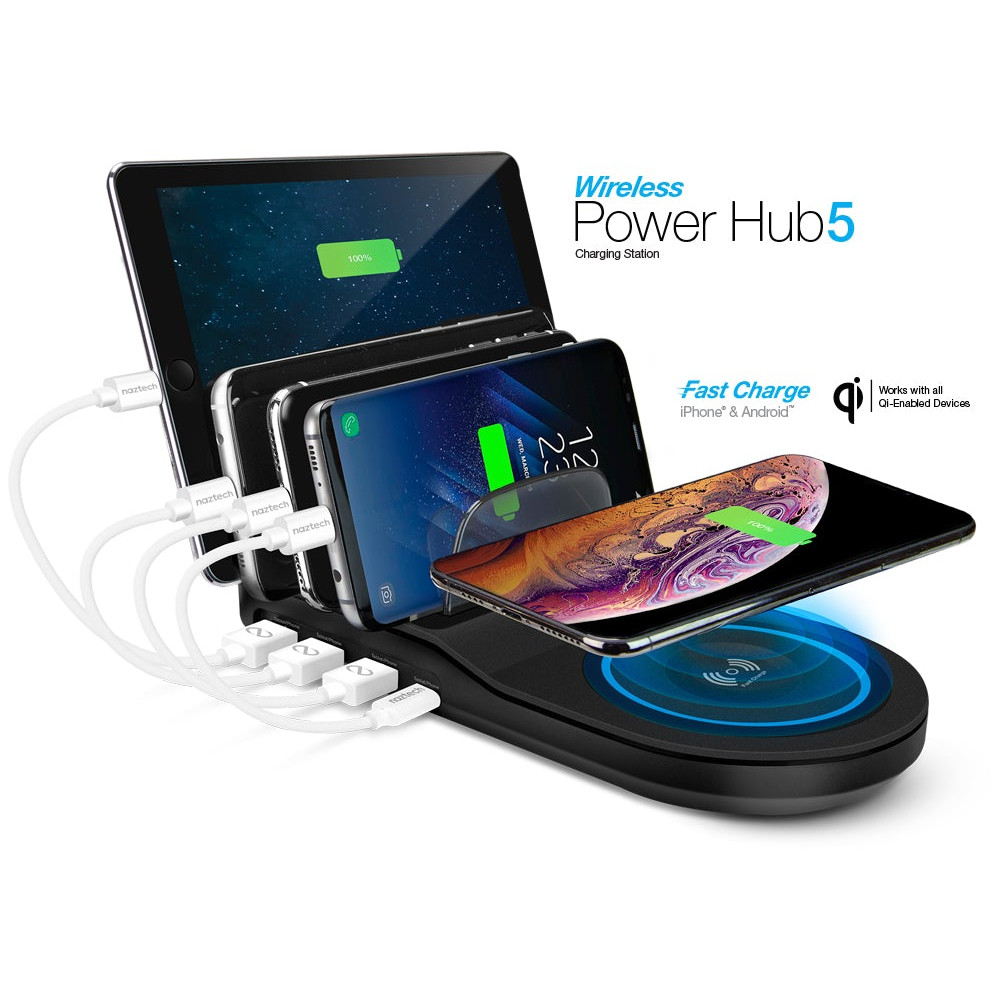 Hub de Carga Naztech Inalámbrico y Cableado