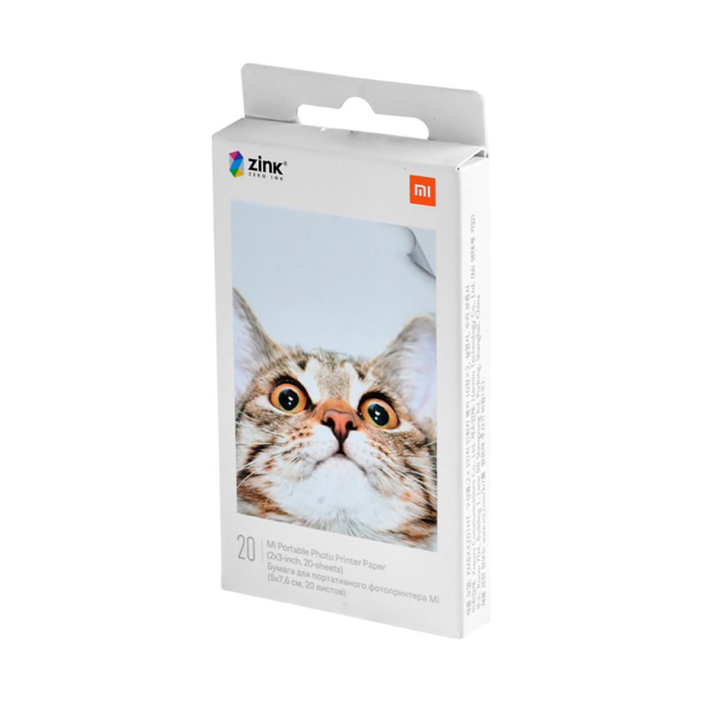 Papel Fotográfico Xiaomi Pack x20 Para Impresora Portátil