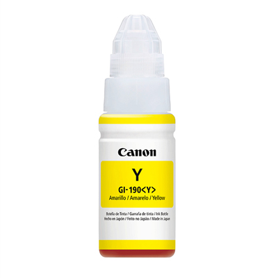 Botella De Tinta Amarillo Canon GI-190 AM 70 ML