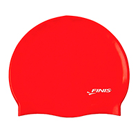 Gorra Natacion Finis Silicona Unisex Rojo