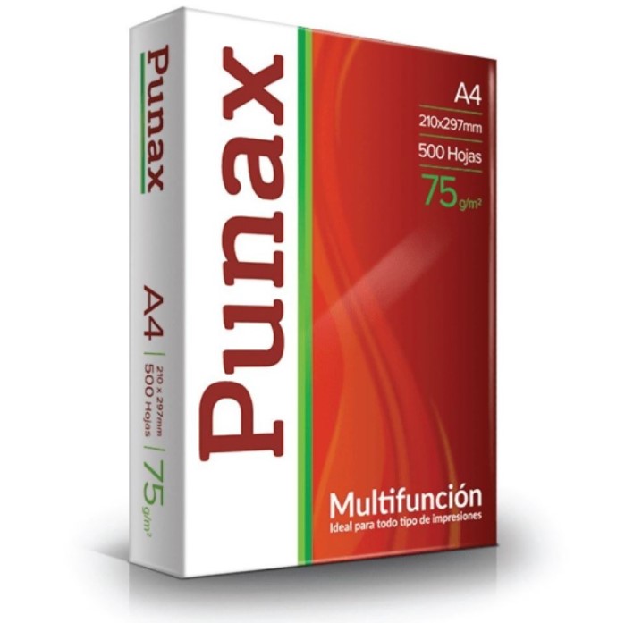 Papel A4 Resma 500 Hojas 75gr