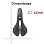 Asiento De Bicicleta Ec90 Carbono Negro