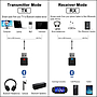 Trasmisor y Receptor de Audio Bluetooth Jack 2 en 1
