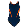 Malla Baño Mujer Mp Splice Comp Team Uv50 AZUL/NARANJA T 24